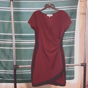 Maroon/Black Dress